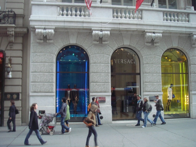 Versace shop in Manhattan, NewYork