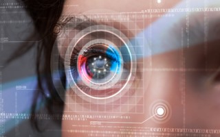 Futuristic picture of a eye